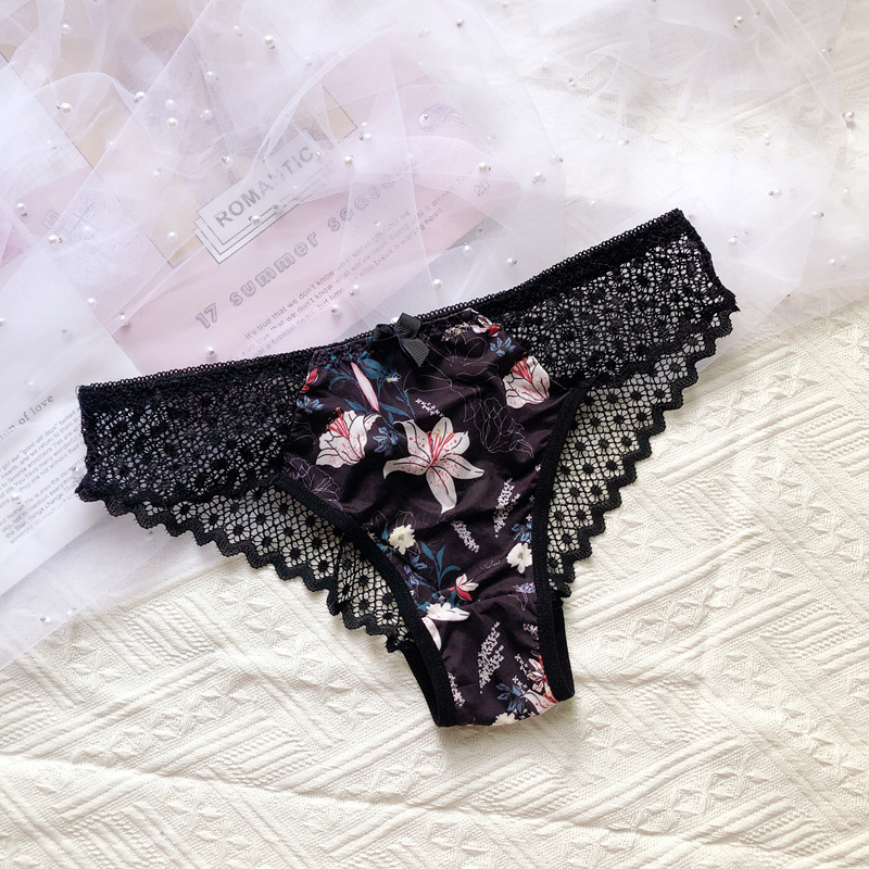 Embroidery Embellishments - Luxury Floral Embroidery Lace Panties Women