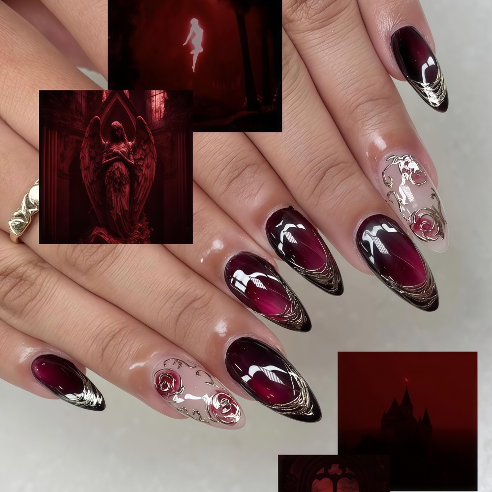 3D fake nails for women girls  - đánh giá và giá Embroidery Embellishments