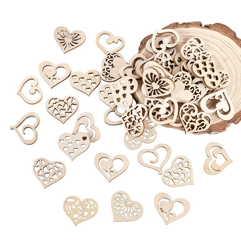 50/100pcs Hollowed Heart Patte - đánh giá và giá Craft Embellishments
