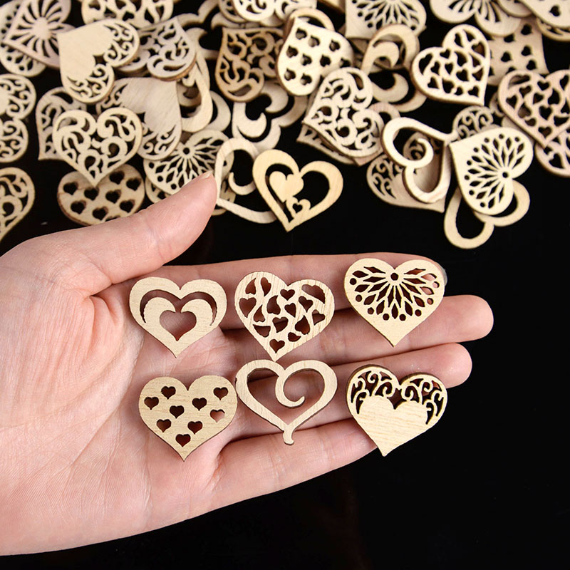 50/100pcs Hollowed Heart Patte - đánh giá và giá Craft Embellishments