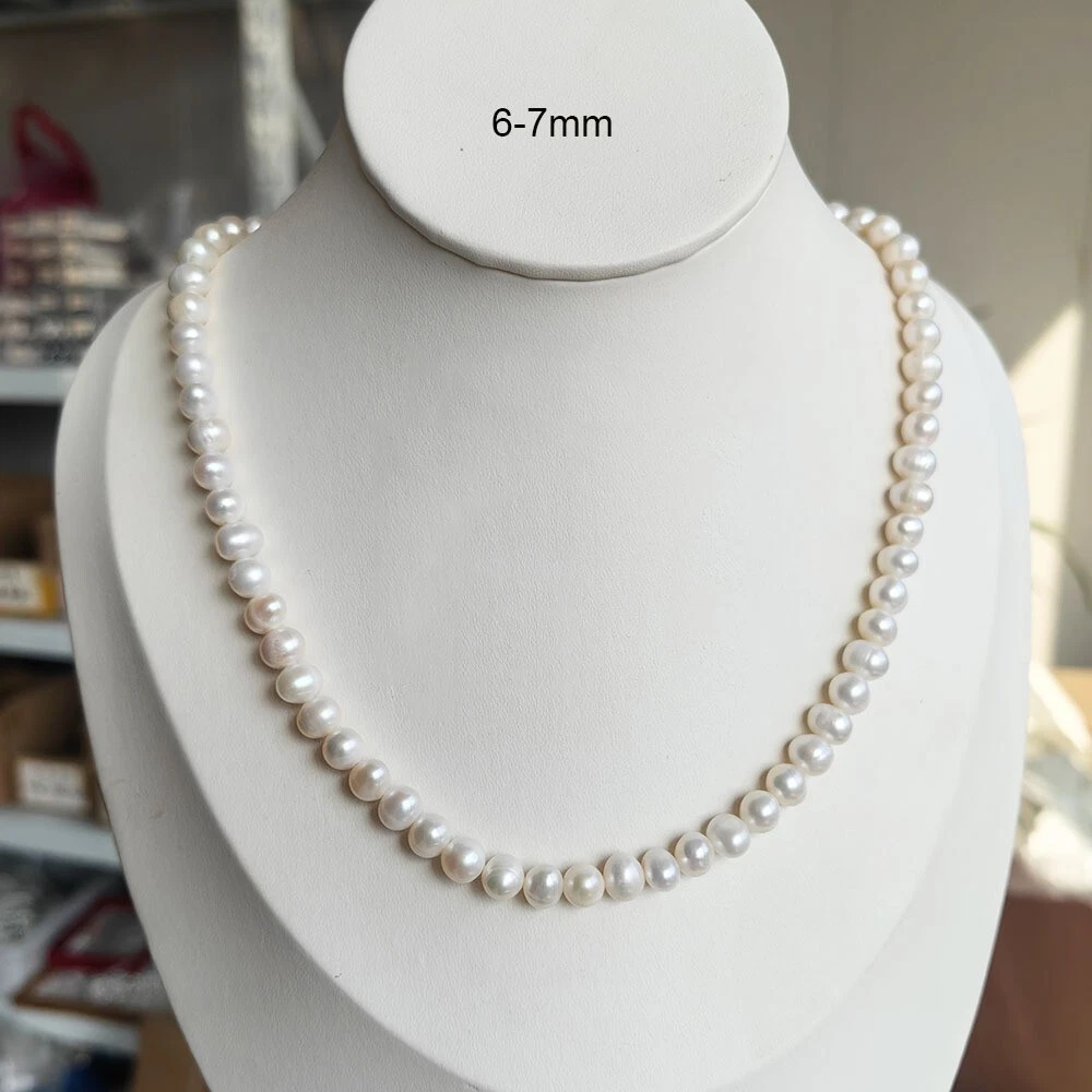 Natural Pearl Necklace Akoya A - đánh giá và giá Pearl Trim Chain
