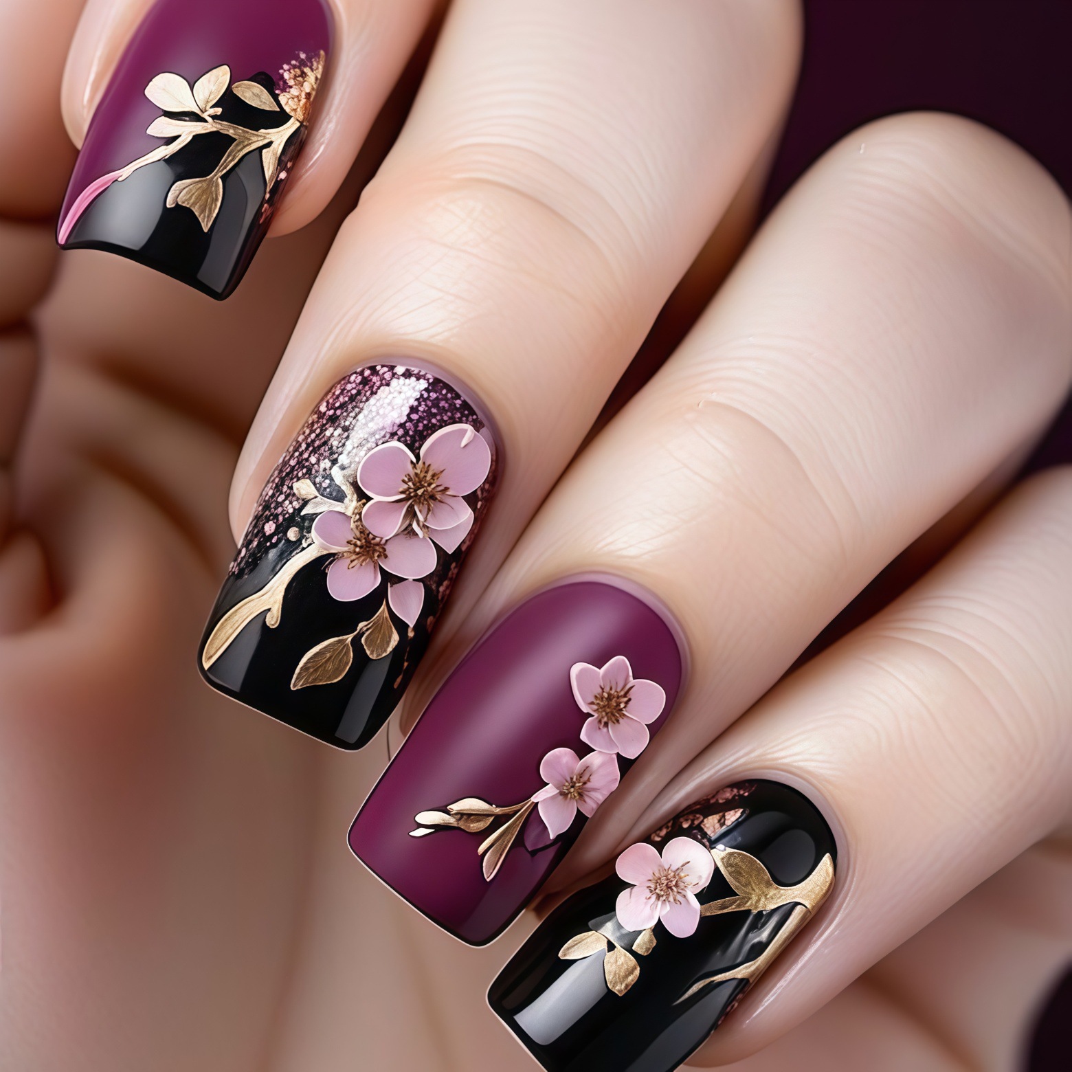 3D golden plated fake nails Me - đánh giá và giá Embroidery Embellishments
